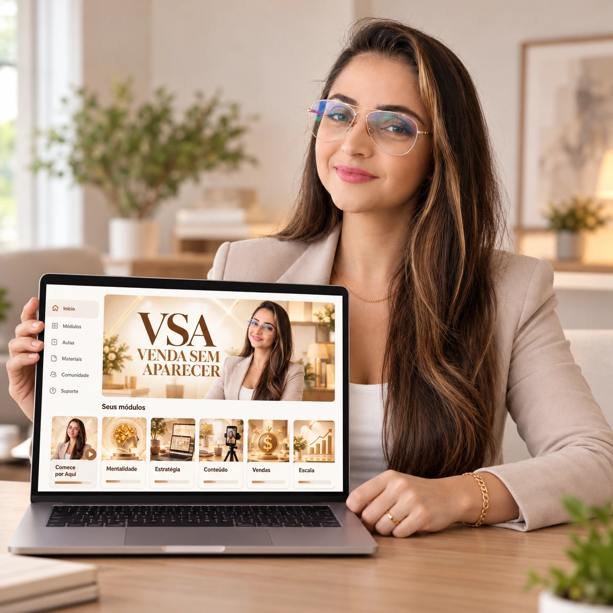 Élida apresenta o VSA no notebook